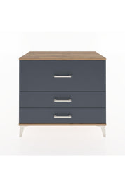 Hyperion Şifonyer 3 Çekmeceli 88x44x80 Çam-Antrasit