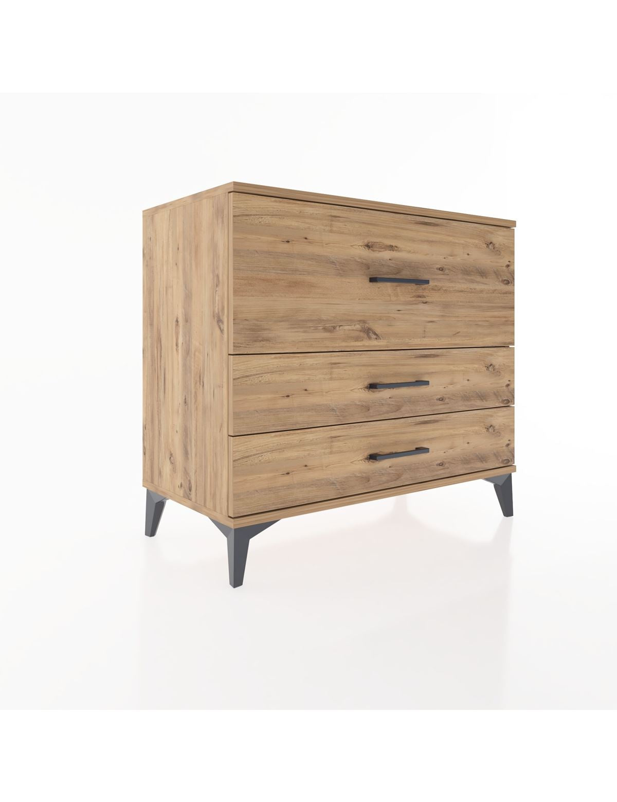 Hyperion Şifonyer 3 Çekmeceli 88x44x80 Çam-Çam