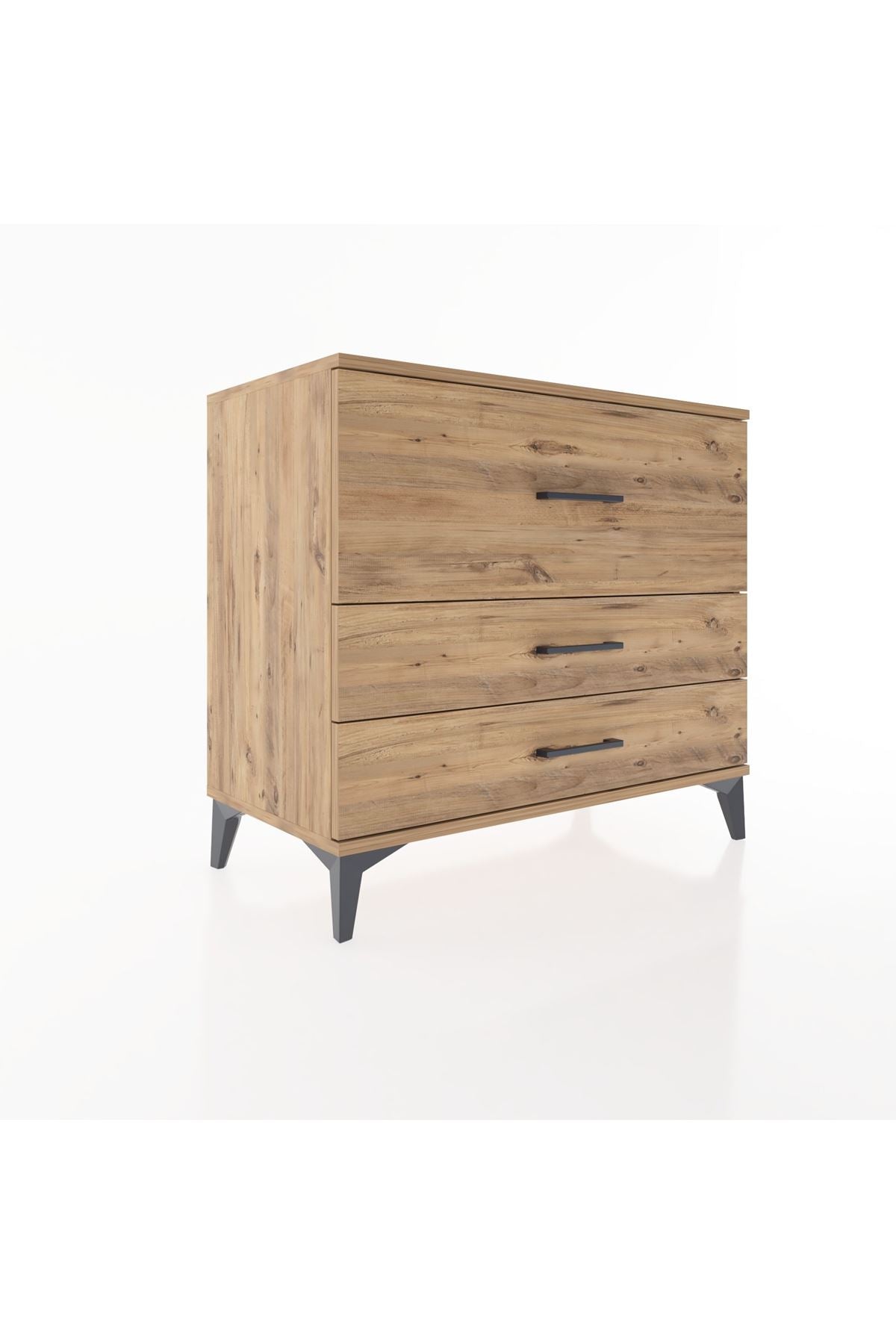 Hyperion Şifonyer 3 Çekmeceli 88x44x80 Çam-Çam