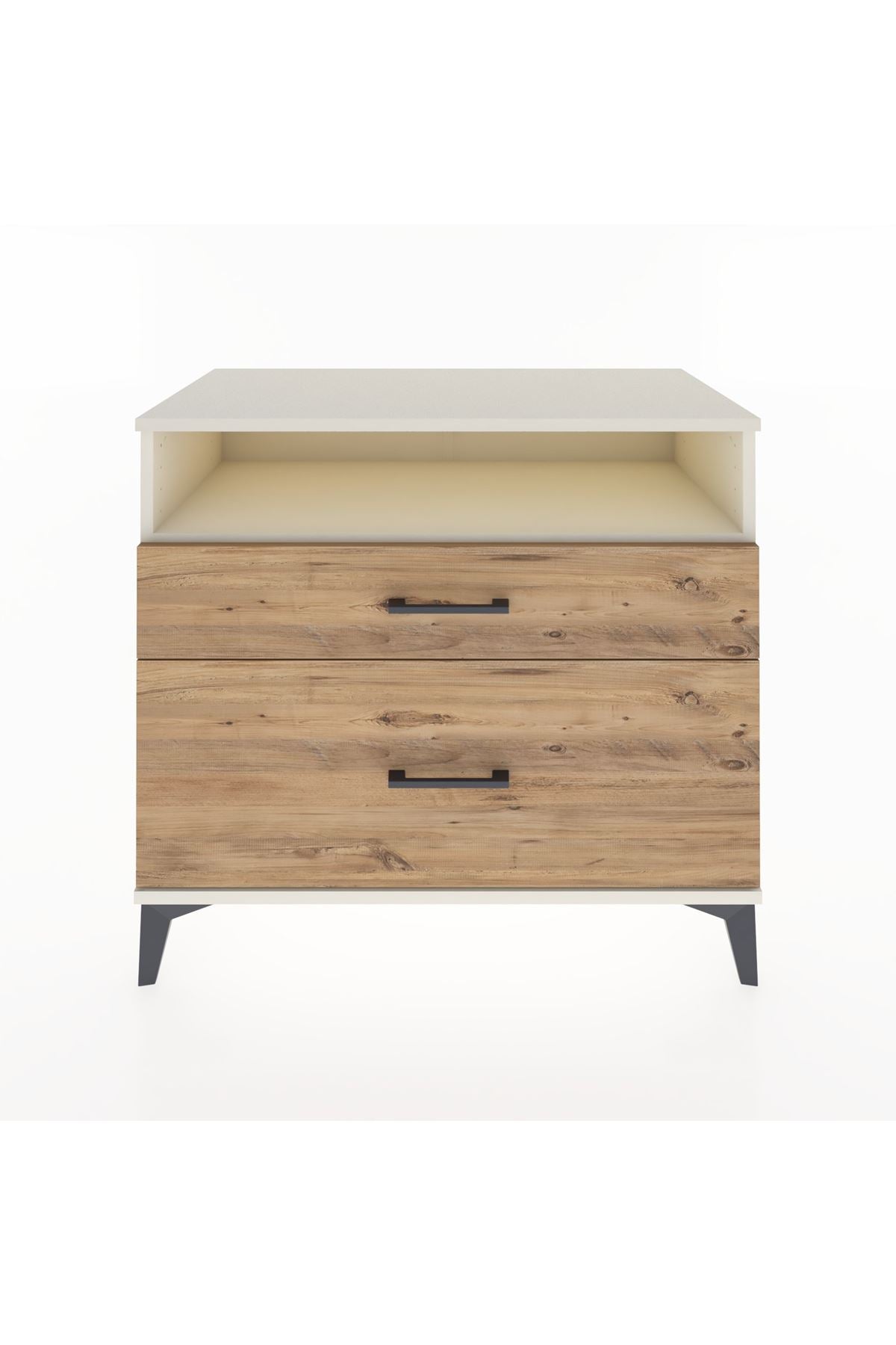 Hyperion Şifonyer Tek Raflı 2 Çekmeceli 88x44x80 Aytaşı-Çam