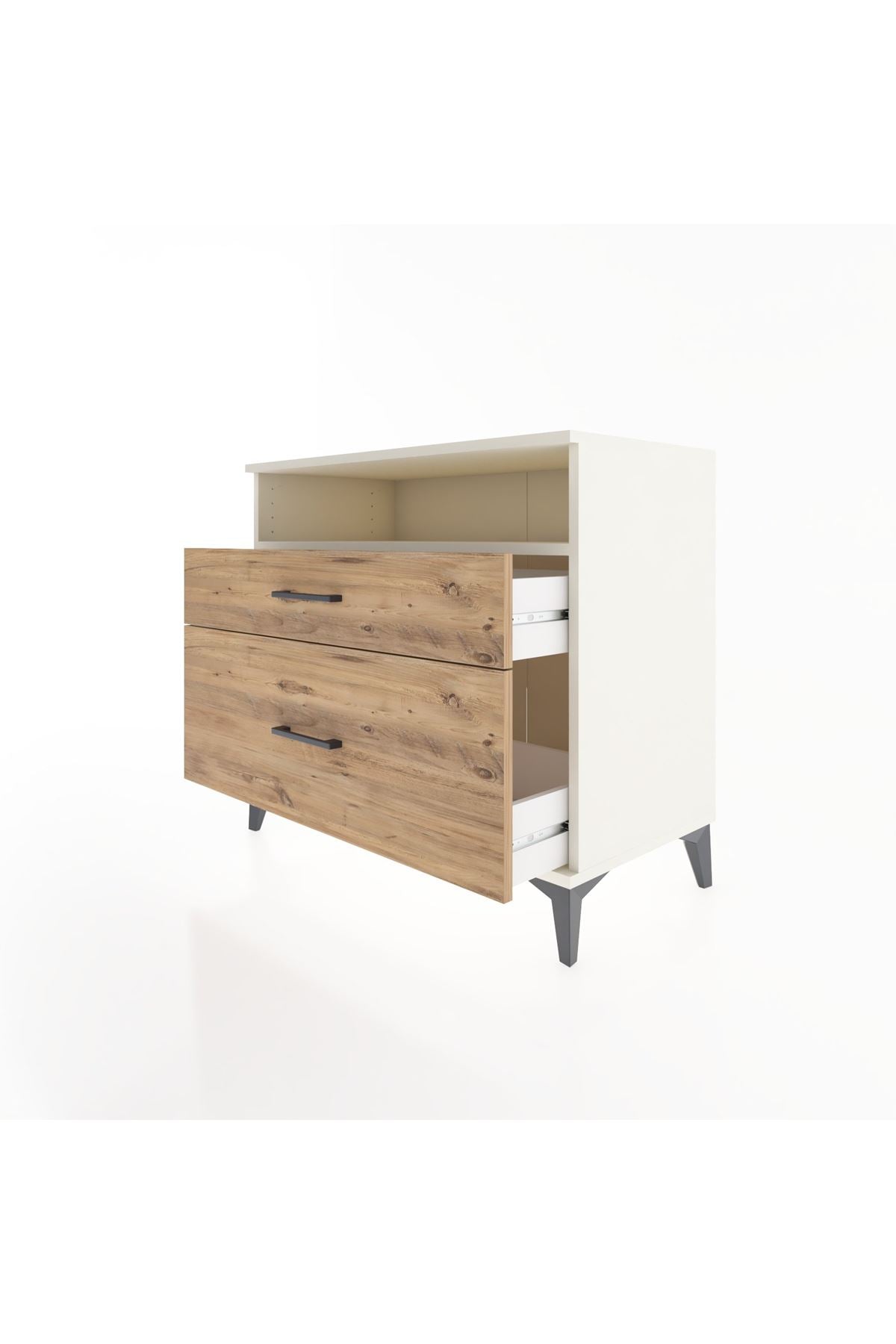 Hyperion Şifonyer Tek Raflı 2 Çekmeceli 88x44x80 Aytaşı-Çam