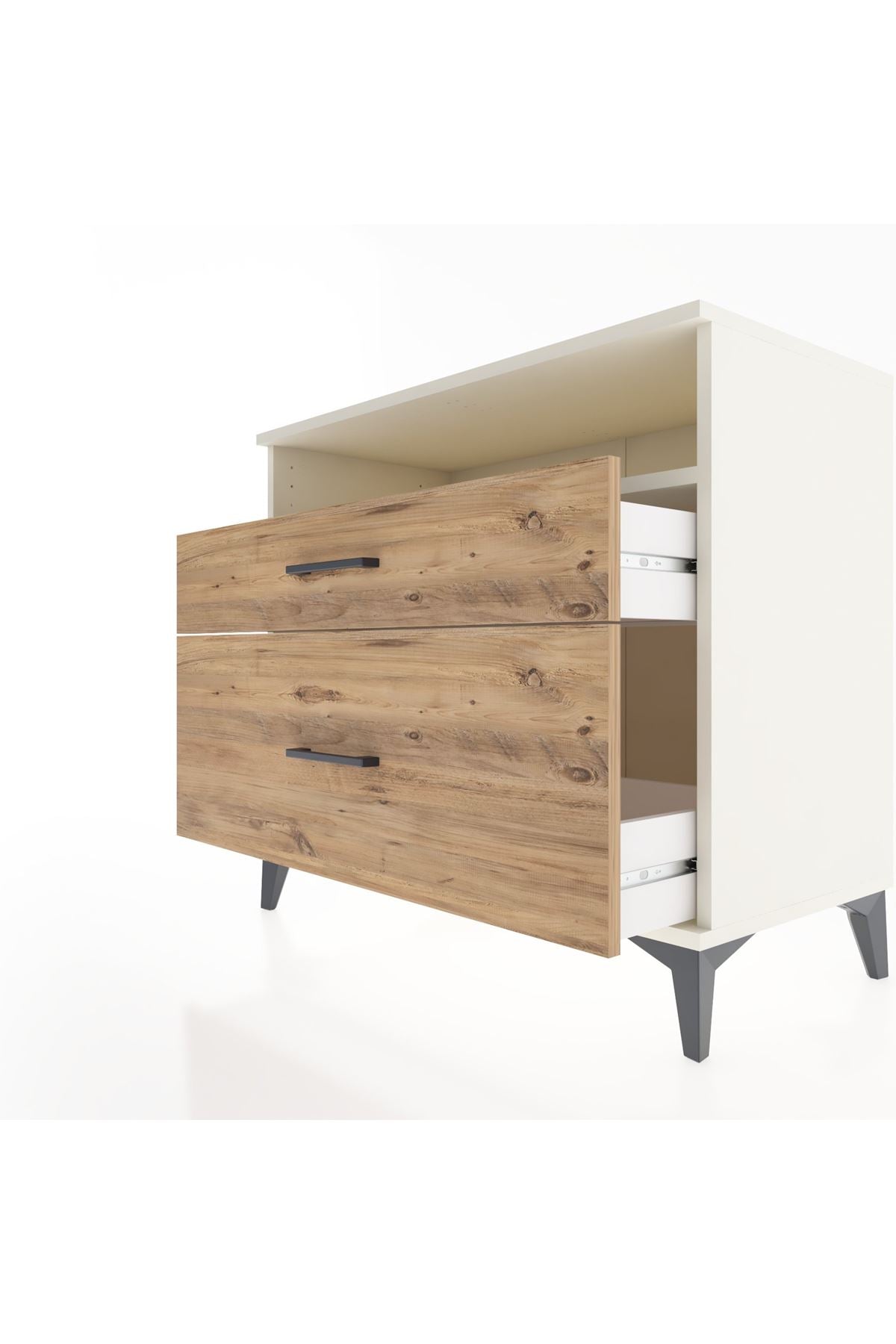 Hyperion Şifonyer Tek Raflı 2 Çekmeceli 88x44x80 Aytaşı-Çam