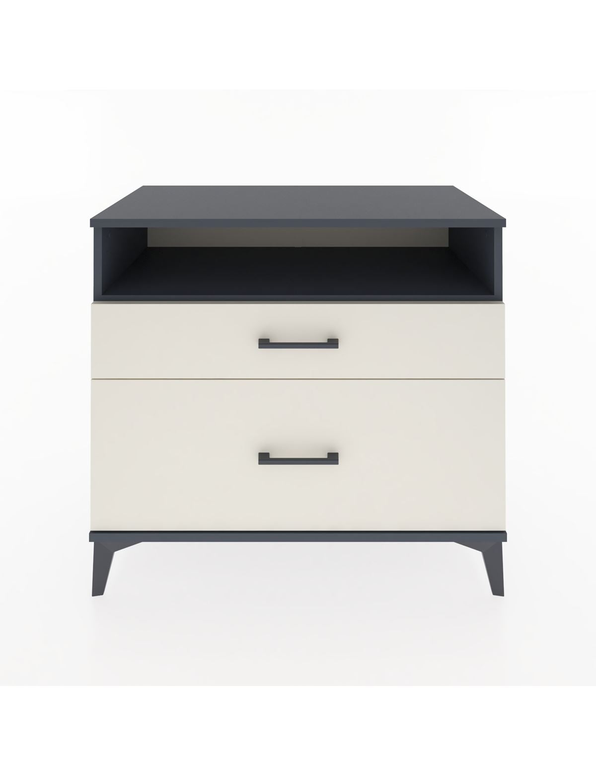 Hyperion Şifonyer Tek Raflı 2 Çekmeceli 88x44x80 Antrasit-Aytaşı