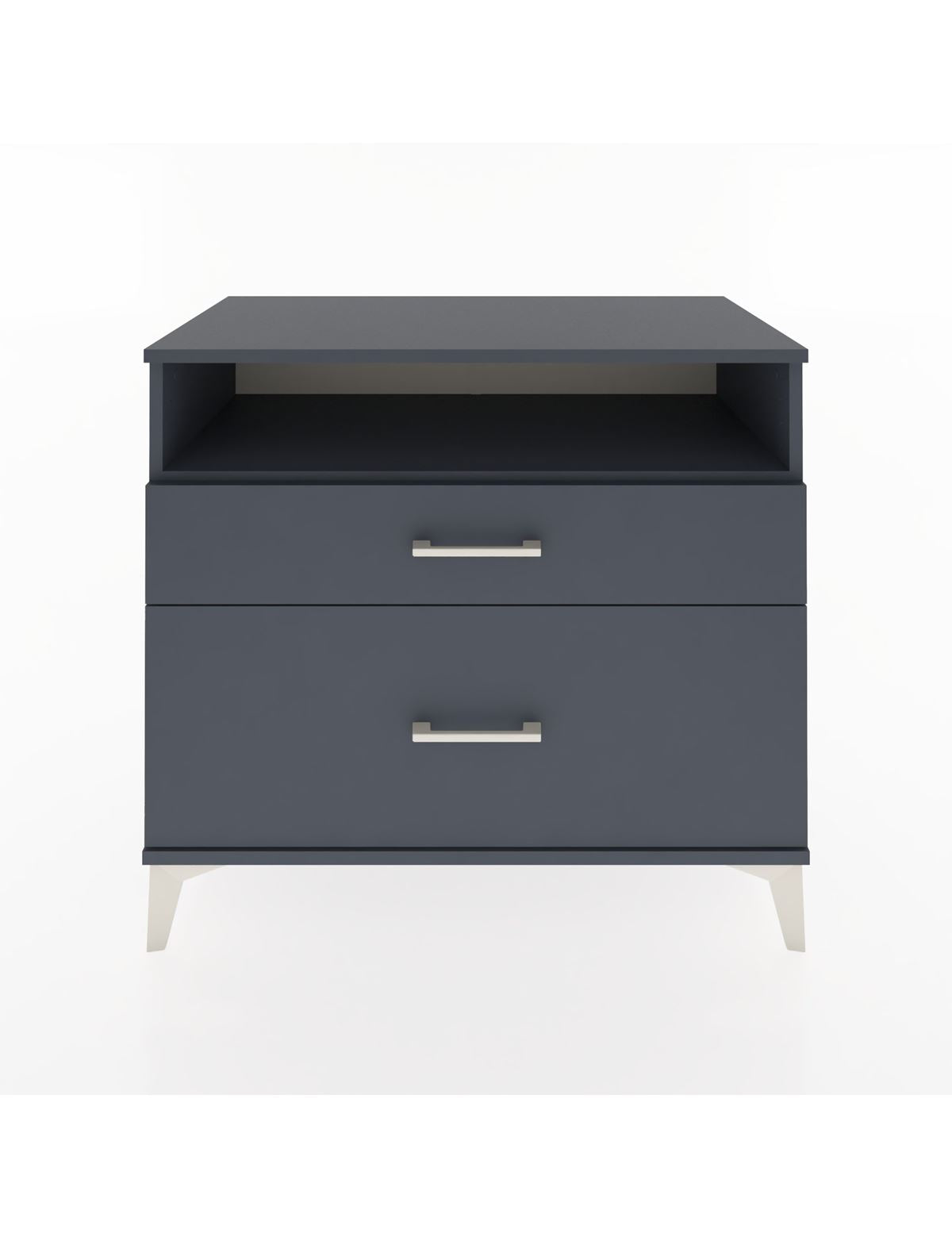 Hyperion Şifonyer Tek Raflı 2 Çekmeceli 88x44x80 Antrasit-Antrasit