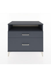 Hyperion Şifonyer Tek Raflı 2 Çekmeceli 88x44x80 Antrasit-Antrasit