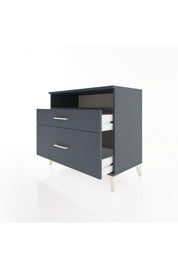 Hyperion Şifonyer Tek Raflı 2 Çekmeceli 88x44x80 Antrasit-Antrasit