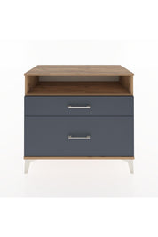 Hyperion Şifonyer Tek Raflı 2 Çekmeceli 88x44x80 Çam-Antrasit