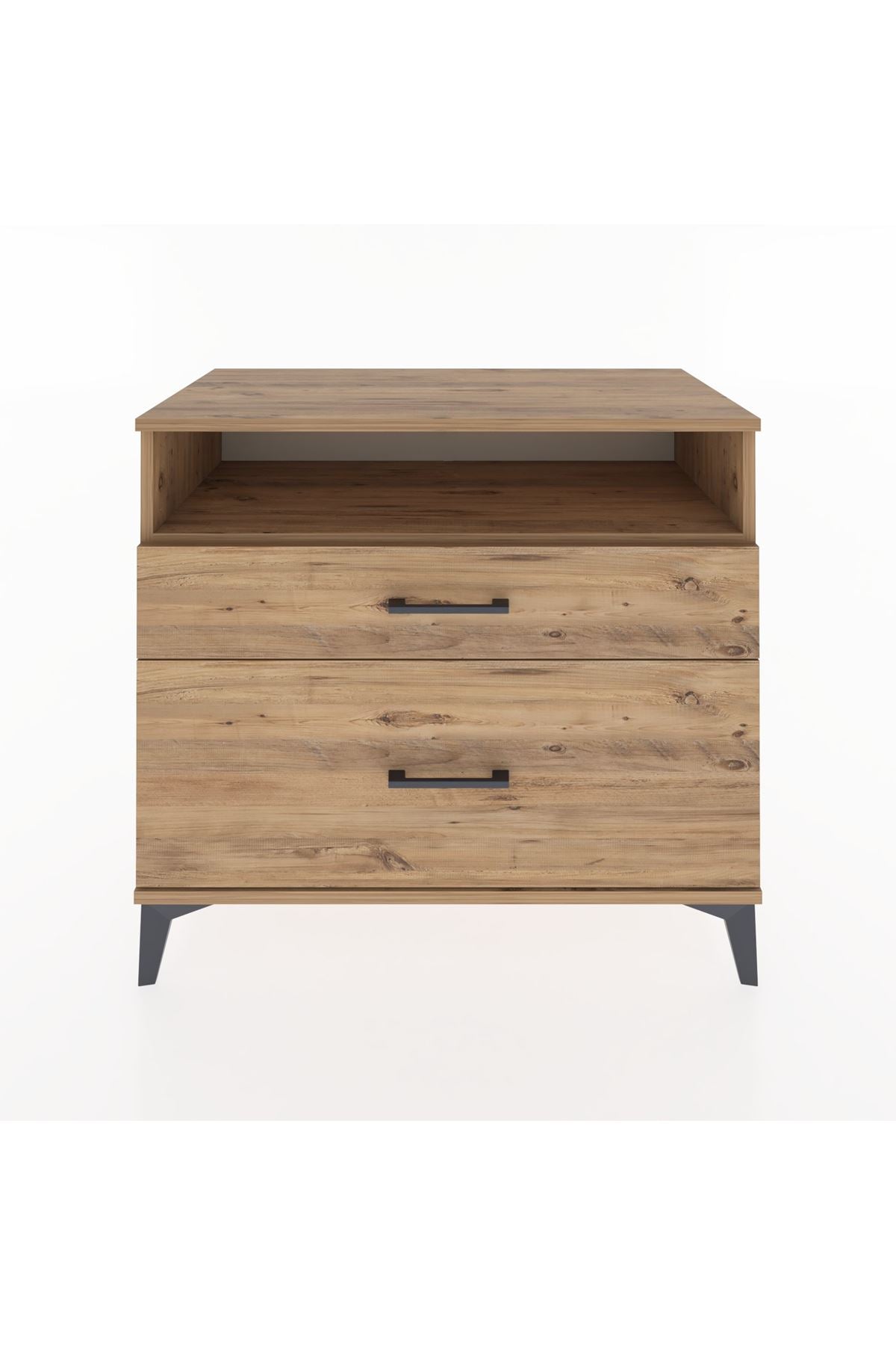 Hyperion Şifonyer Tek Raflı 2 Çekmeceli 88x44x80 Çam-Çam