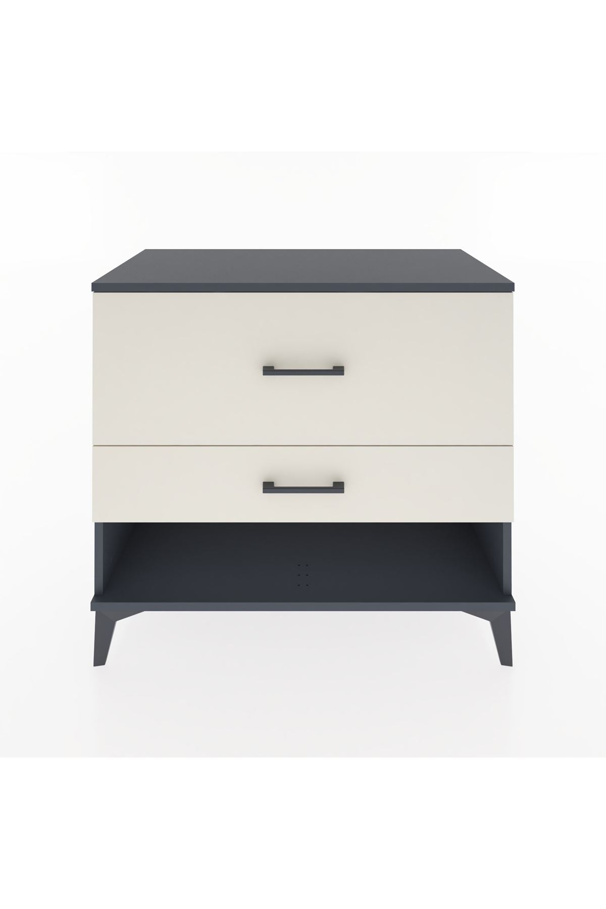 Hyperion Şifonyer 2 Çekmeceli 88x44x80 Antrasit-Aytaşı