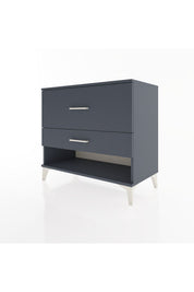 Hyperion Şifonyer 2 Çekmeceli 88x44x80 Antrasit-Antrasit