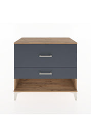 Hyperion Şifonyer 2 Çekmeceli 88x44x80 Çam-Antrasit