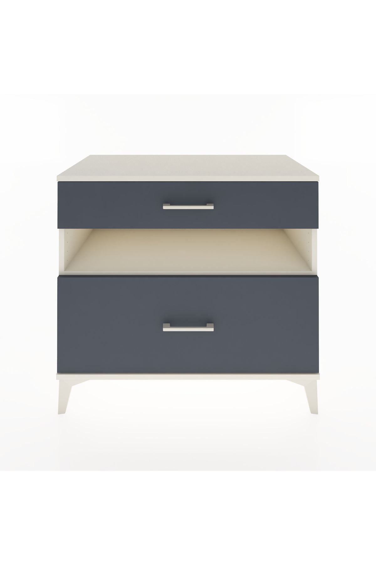 Hyperion Şifonyer Tek Raflı 2 Çekmeceli 88x44x80 Aytaşı-Antrasit