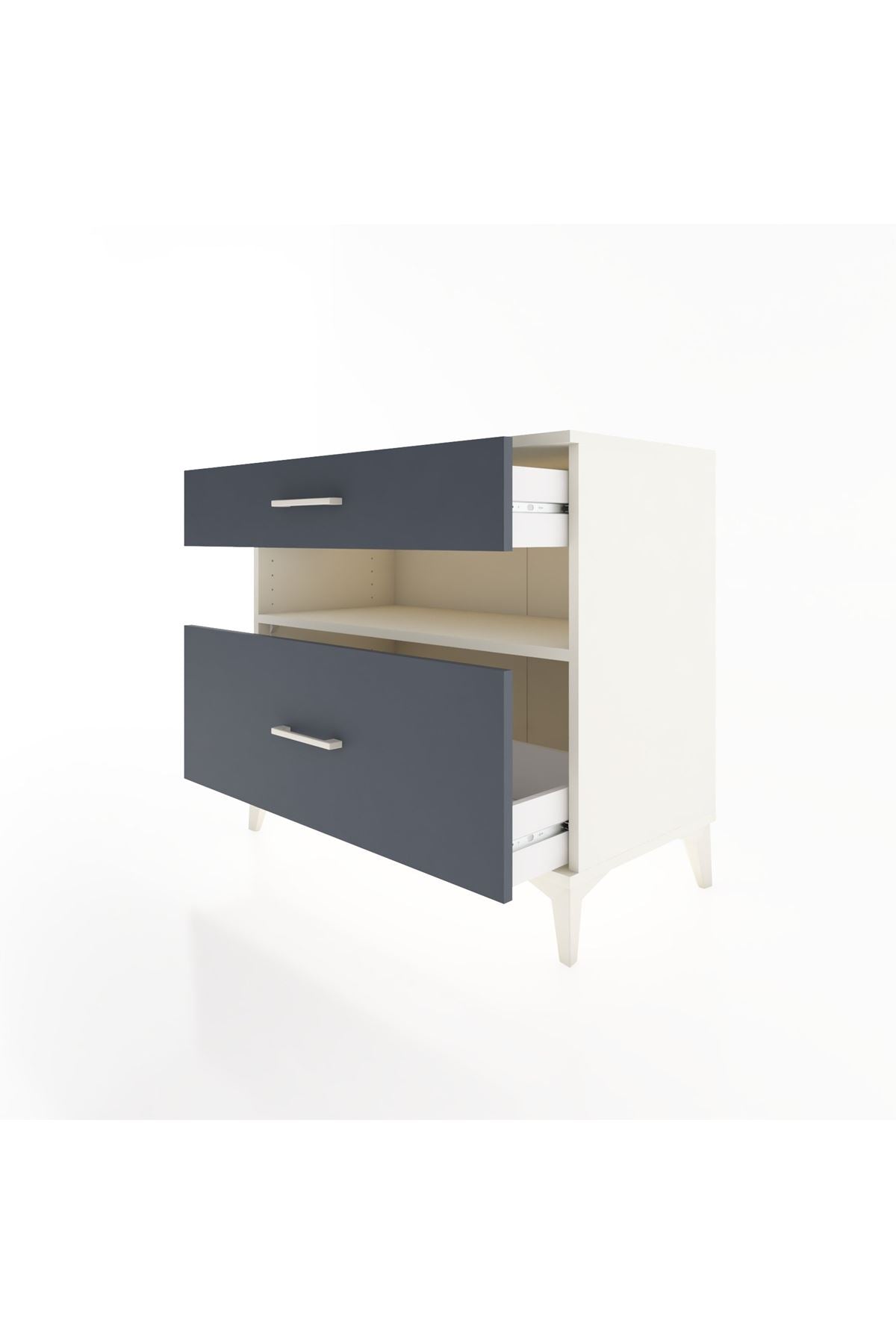 Hyperion Şifonyer Tek Raflı 2 Çekmeceli 88x44x80 Aytaşı-Antrasit