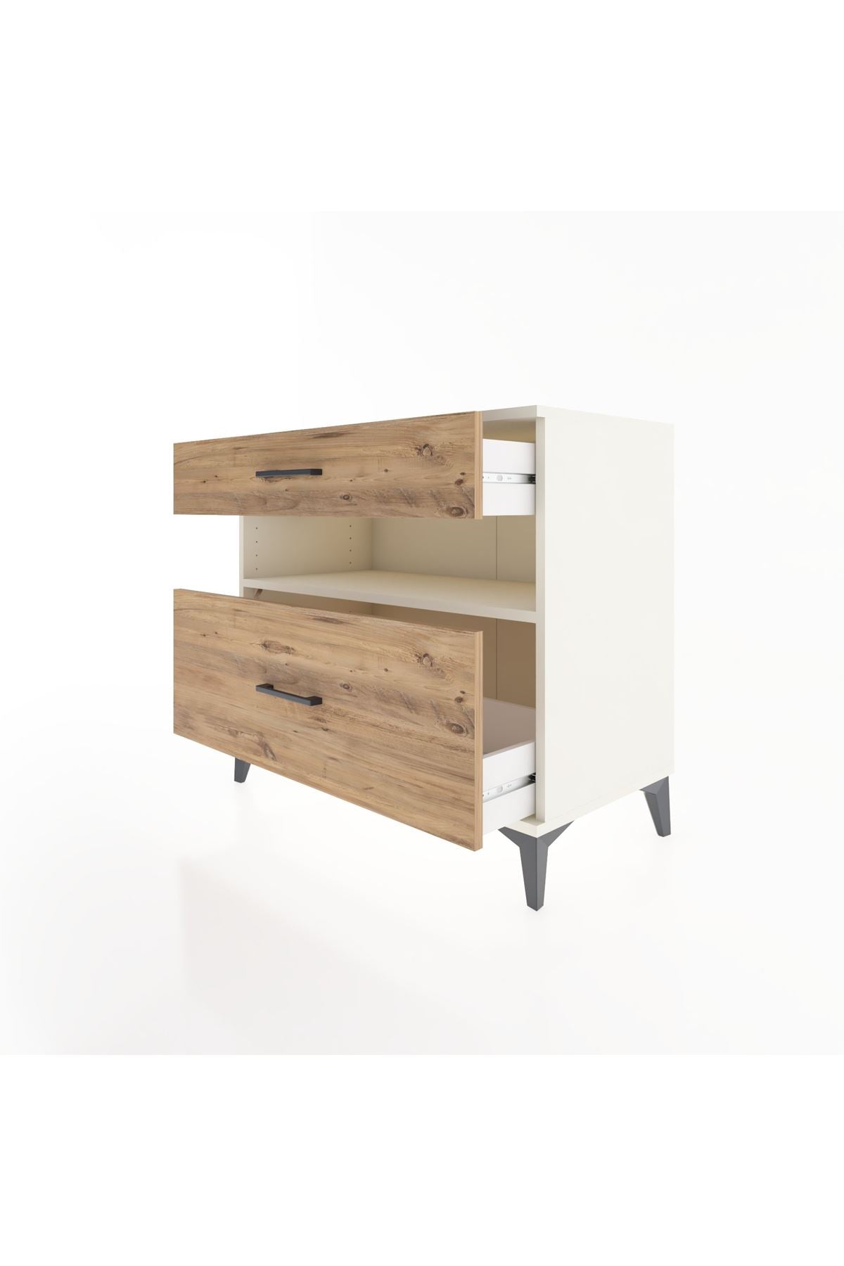 Hyperion Şifonyer Tek Raflı 2 Çekmeceli 88x44x80 Aytaşı-Çam