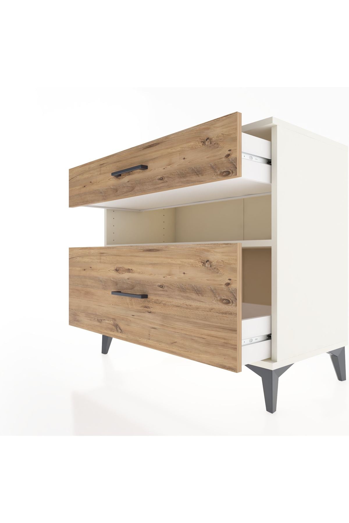 Hyperion Şifonyer Tek Raflı 2 Çekmeceli 88x44x80 Aytaşı-Çam