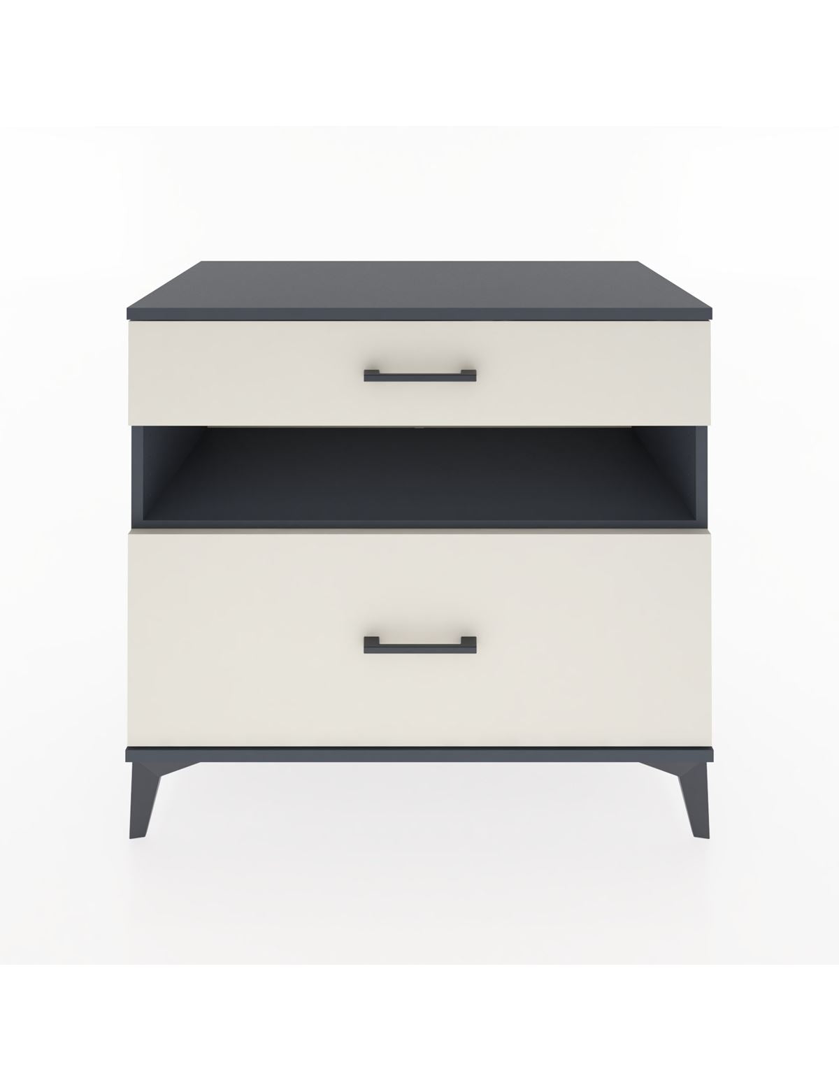 Hyperion Şifonyer Tek Raflı 2 Çekmeceli 88x44x80 Antrasit-Aytaşı