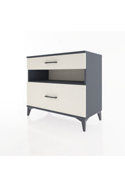 Hyperion Şifonyer Tek Raflı 2 Çekmeceli 88x44x80 Antrasit-Aytaşı