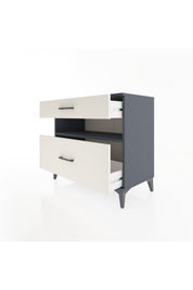 Hyperion Şifonyer Tek Raflı 2 Çekmeceli 88x44x80 Antrasit-Aytaşı