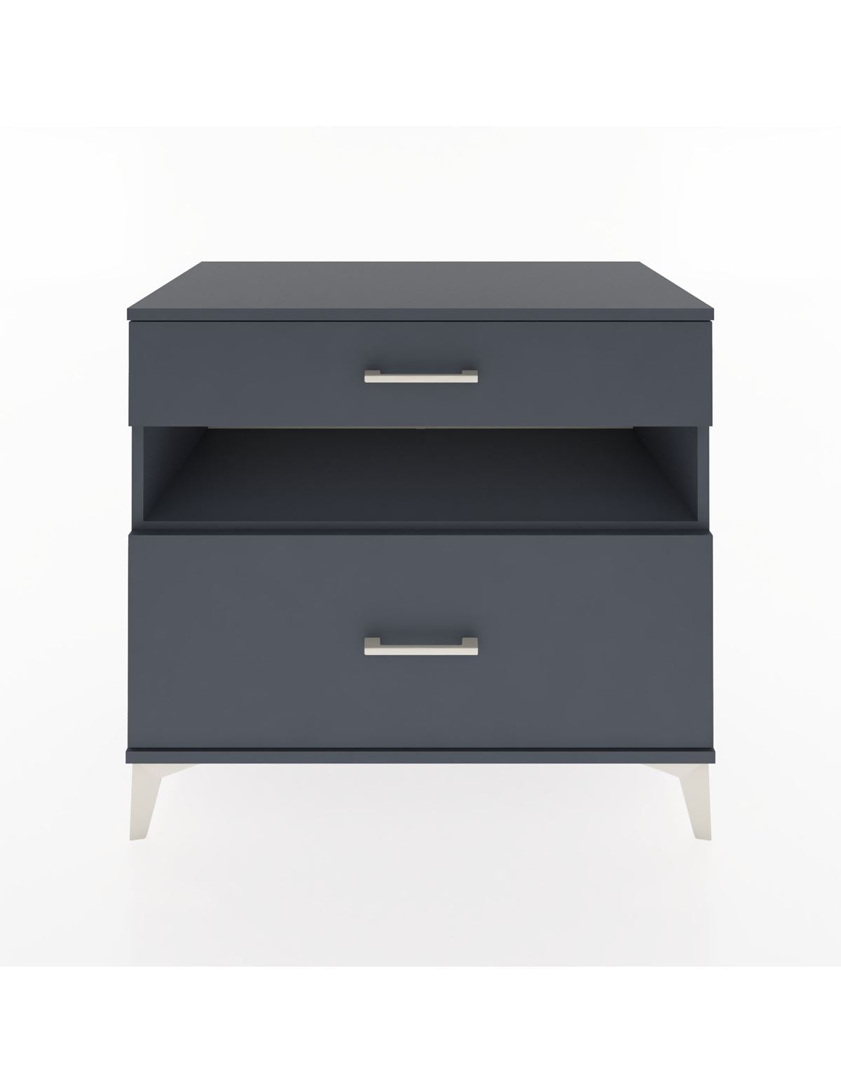 Hyperion Şifonyer Tek Raflı 2 Çekmeceli 88x44x80 Antrasit-Antrasit