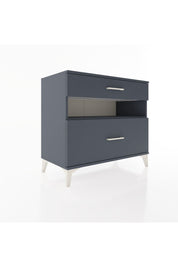 Hyperion Şifonyer Tek Raflı 2 Çekmeceli 88x44x80 Antrasit-Antrasit