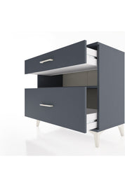 Hyperion Şifonyer Tek Raflı 2 Çekmeceli 88x44x80 Antrasit-Antrasit