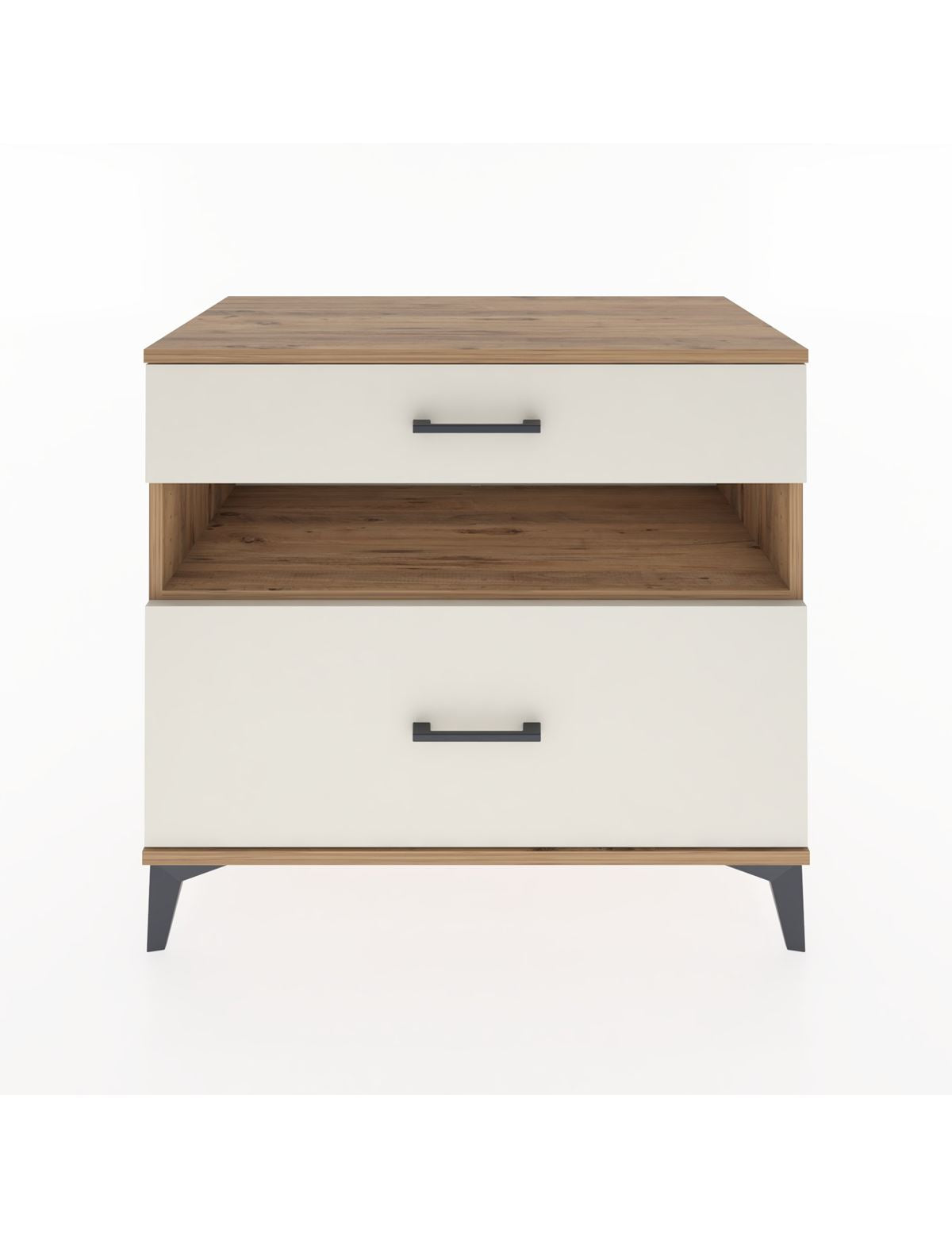 Hyperion Şifonyer Tek Raflı 2 Çekmeceli 88x44x80 Çam-Aytaşı