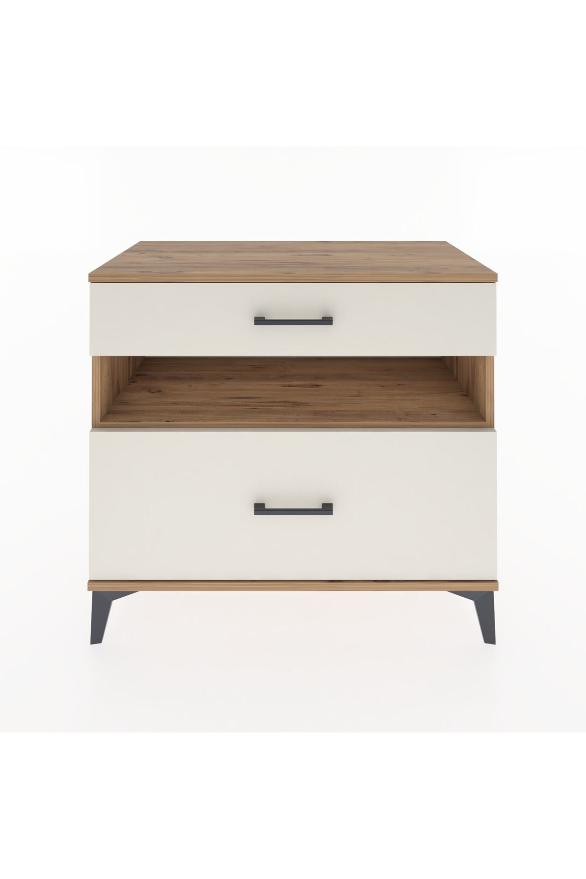 Hyperion Şifonyer Tek Raflı 2 Çekmeceli 88x44x80 Çam-Aytaşı