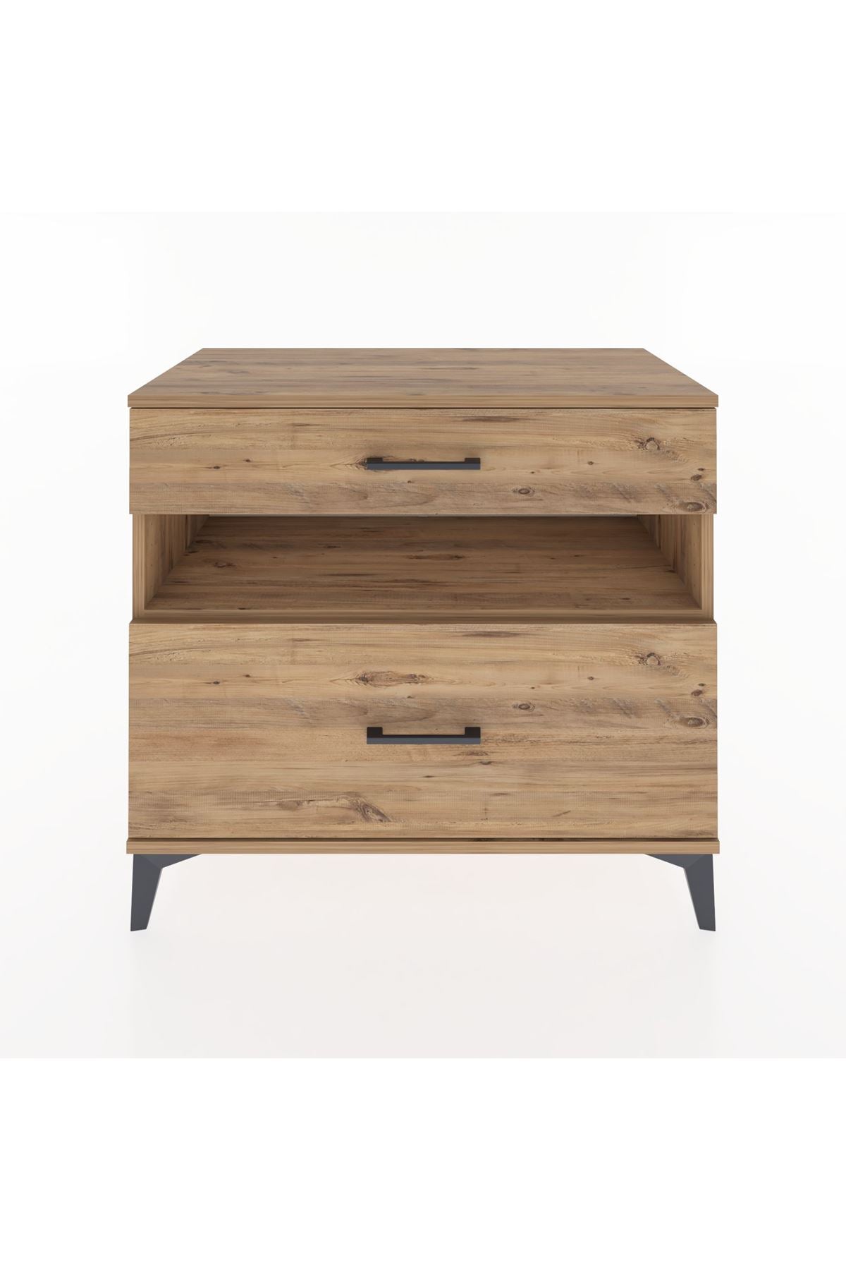 Hyperion Şifonyer Tek Raflı 2 Çekmeceli 88x44x80 Çam-Çam