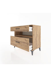 Hyperion Şifonyer Tek Raflı 2 Çekmeceli 88x44x80 Çam-Çam