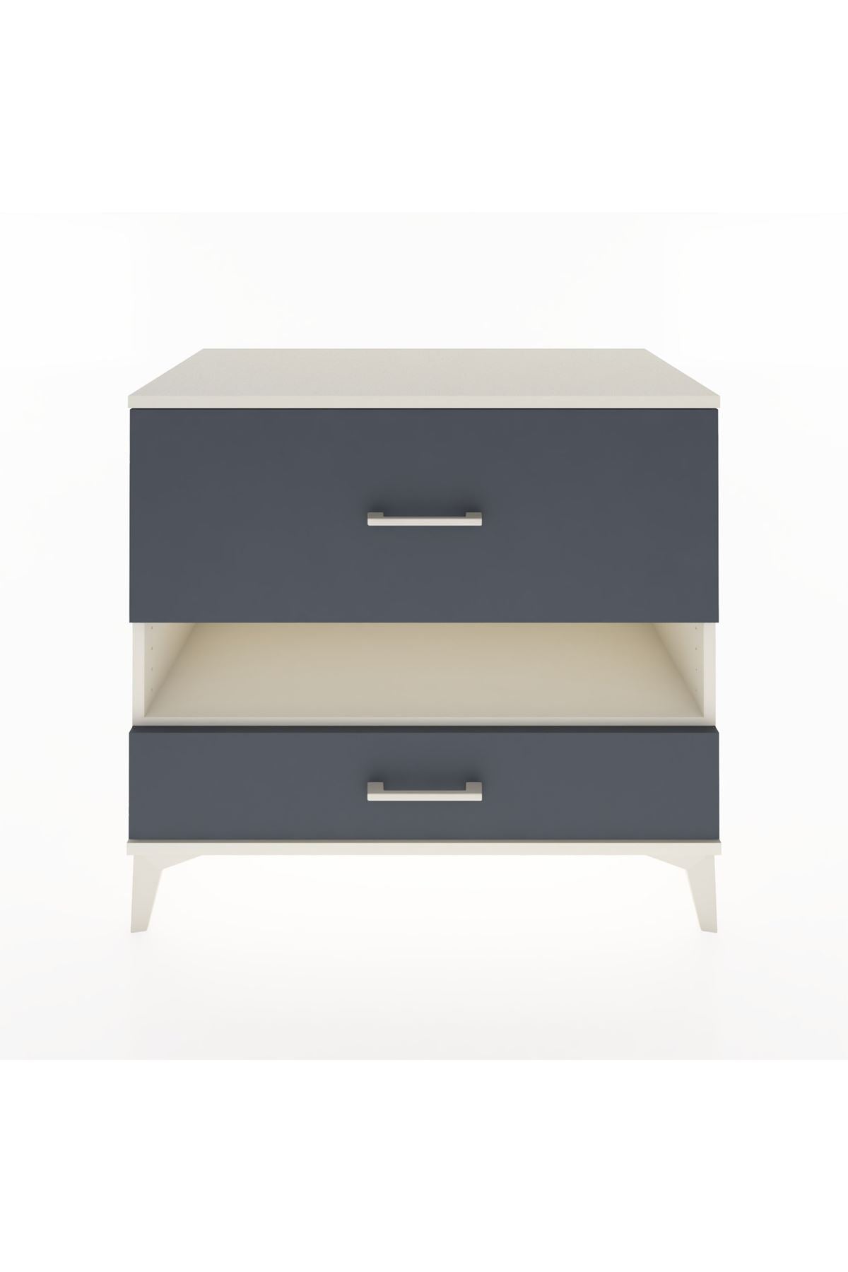 Hyperion Şifonyer Tek Raflı 2 Çekmeceli 88x44x80 Aytaşı-Antrasit