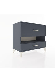 Hyperion Şifonyer Tek Raflı 2 Çekmeceli 88x44x80 Antrasit-Antrasit