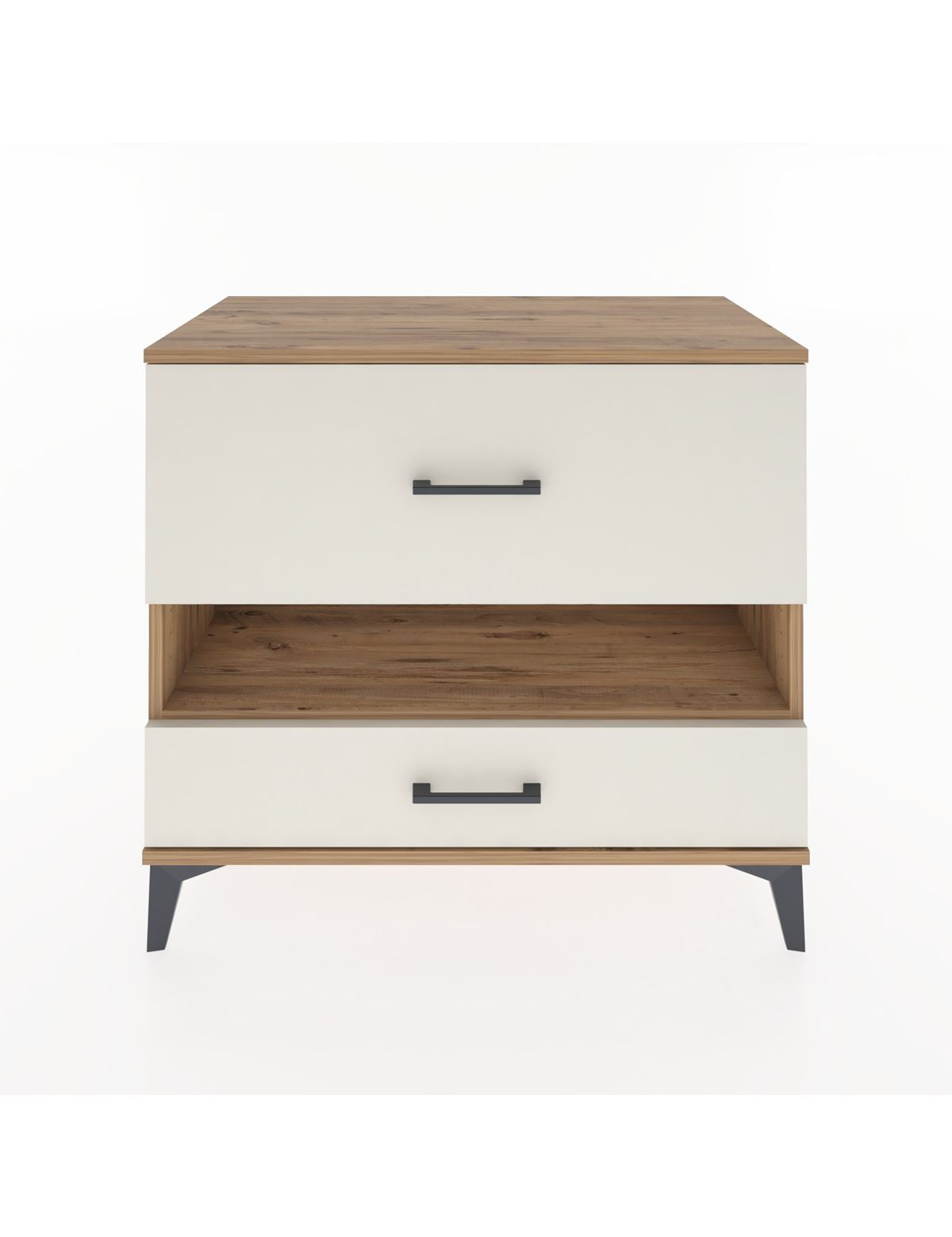 Hyperion Şifonyer Tek Raflı 2 Çekmeceli 88x44x80 Çam-Aytaşı