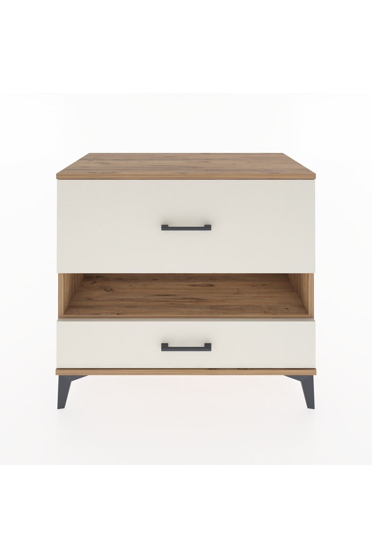 Hyperion Şifonyer Tek Raflı 2 Çekmeceli 88x44x80 Çam-Aytaşı