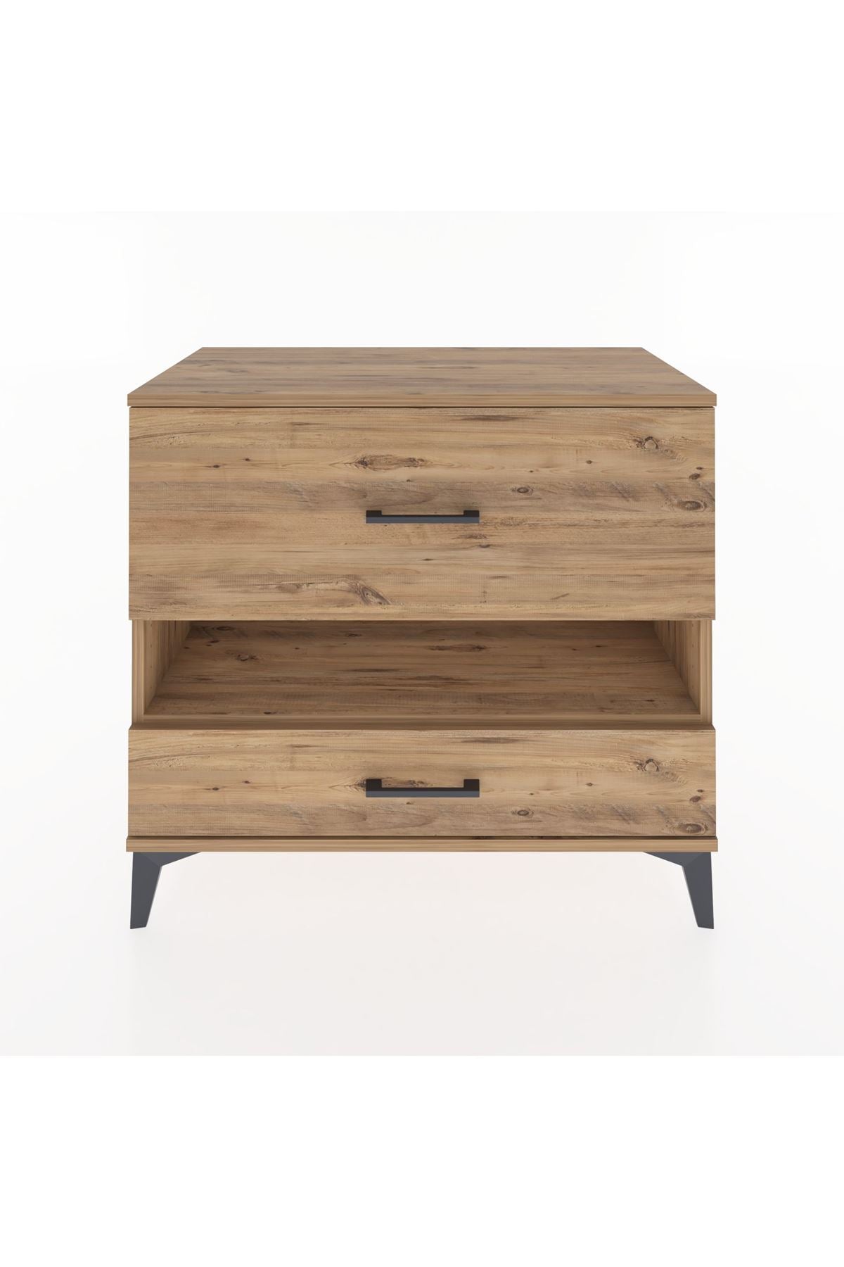 Hyperion Şifonyer Tek Raflı 2 Çekmeceli 88x44x80 Çam-Çam