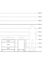 Hyperion Şifonyer 3 Çekmeceli 88x44x80 Aytaşı-Antrasit