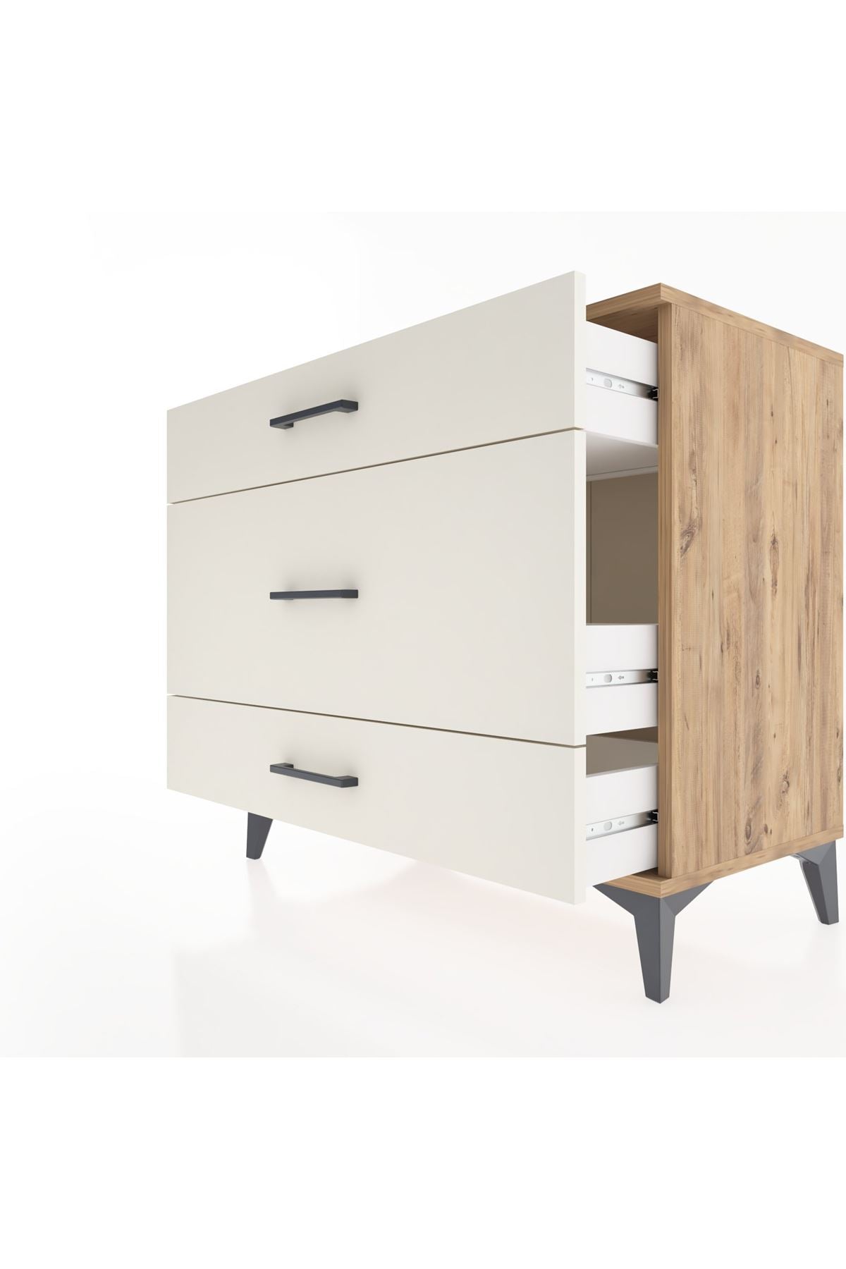 Hyperion Şifonyer 3 Çekmeceli 88x44x80 Çam-Aytaşı