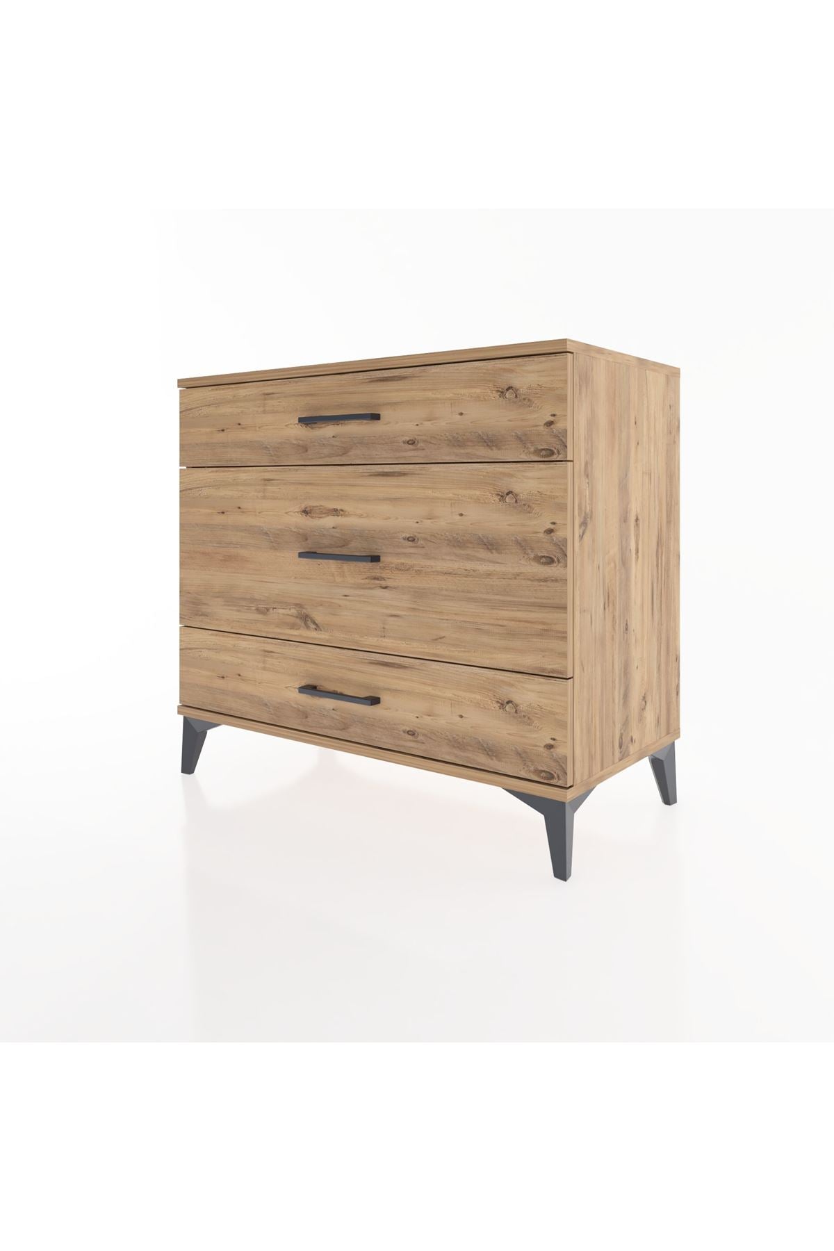 Hyperion Şifonyer 3 Çekmeceli 88x44x80 Çam-Çam