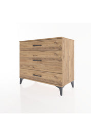 Hyperion Şifonyer 3 Çekmeceli 88x44x80 Çam-Çam