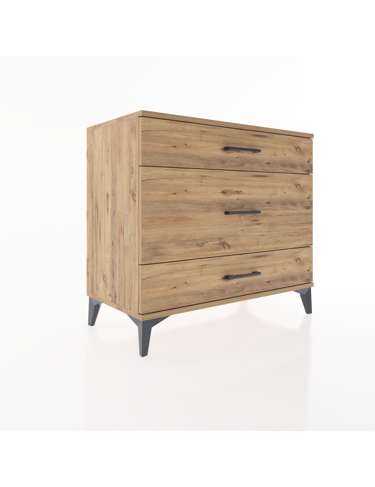 Hyperion Şifonyer 3 Çekmeceli 88x44x80 Çam-Çam