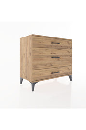 Hyperion Şifonyer 3 Çekmeceli 88x44x80 Çam-Çam