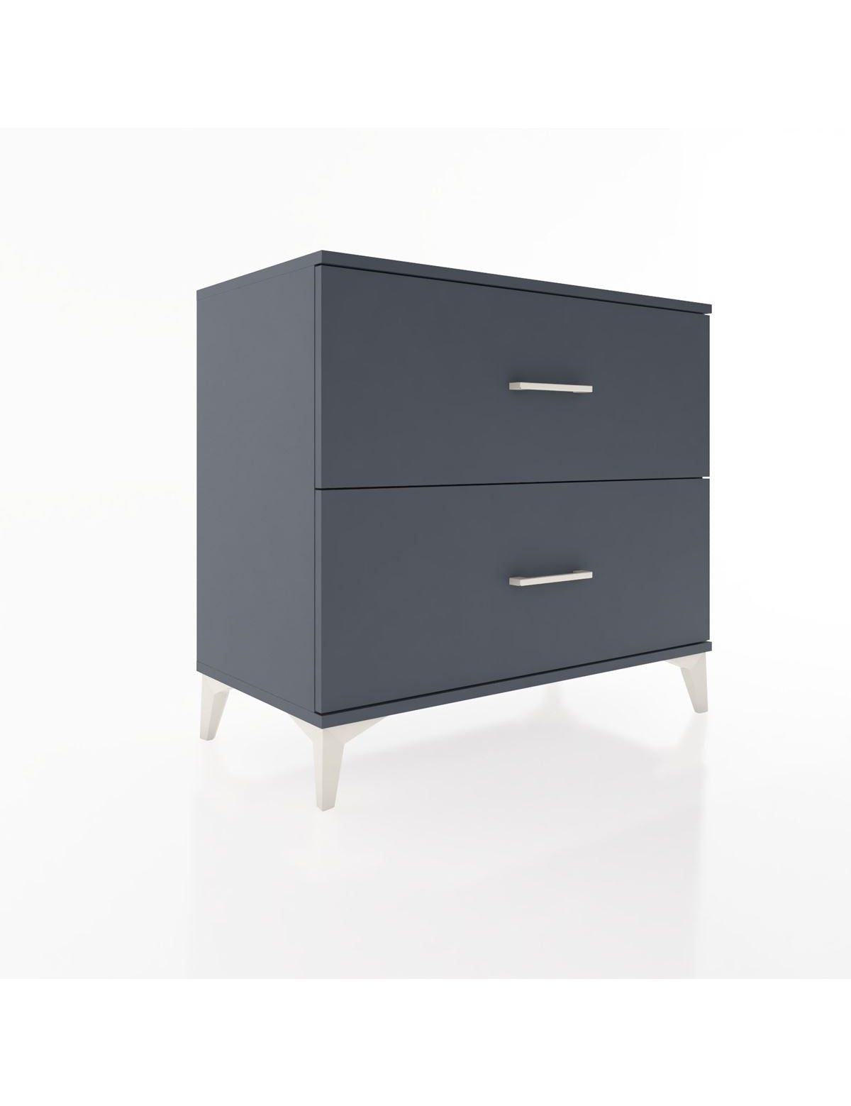 Hyperion Şifonyer 2 Çekmeceli 88x44x80 Antrasit-Antrasit