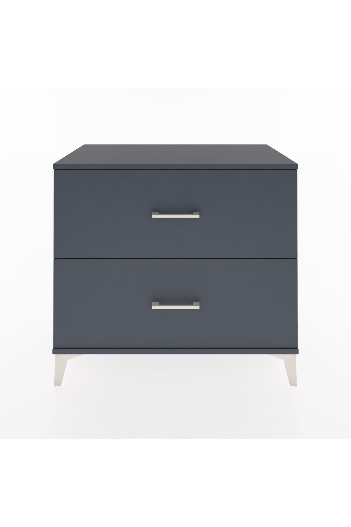 Hyperion Şifonyer 2 Çekmeceli 88x44x80 Antrasit-Antrasit