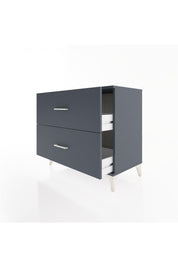 Hyperion Şifonyer 2 Çekmeceli 88x44x80 Antrasit-Antrasit