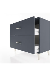 Hyperion Şifonyer 2 Çekmeceli 88x44x80 Antrasit-Antrasit