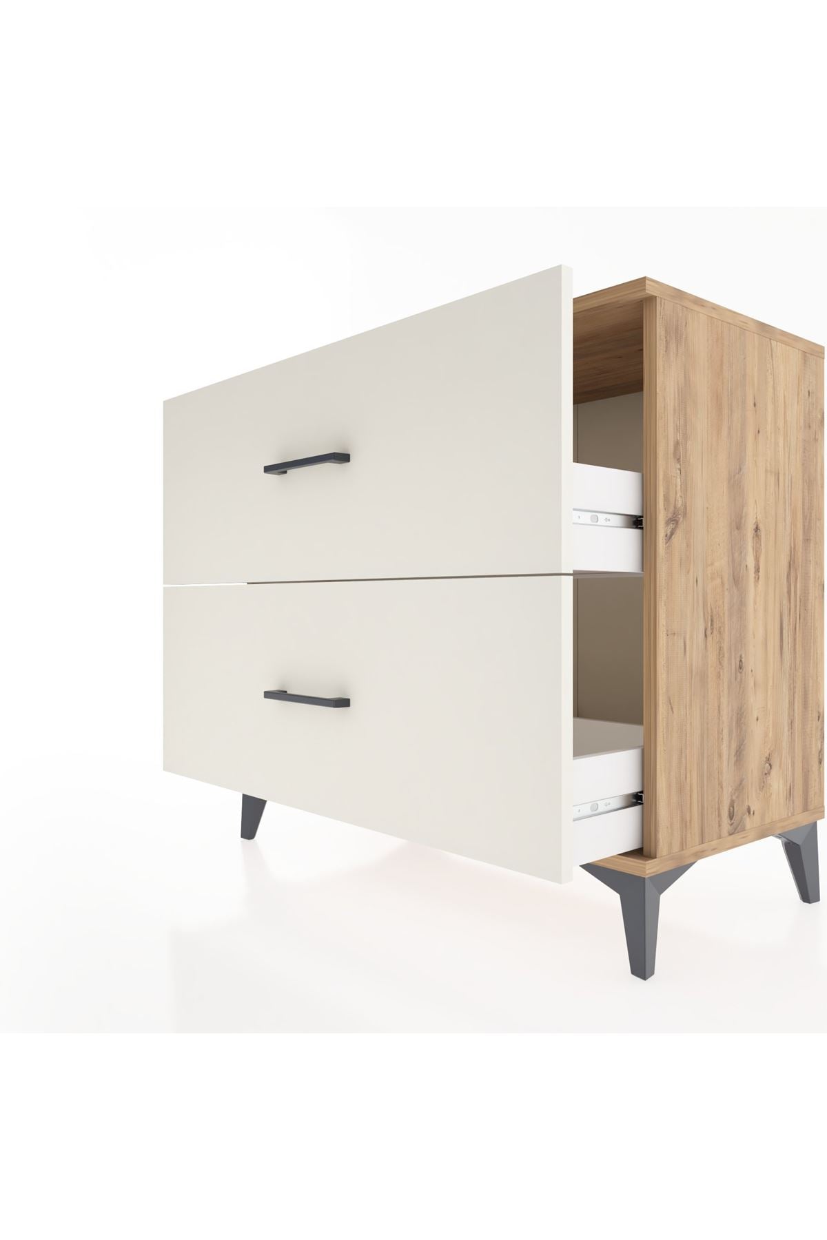 Hyperion Şifonyer 2 Çekmeceli 88x44x80 Çam-Aytaşı