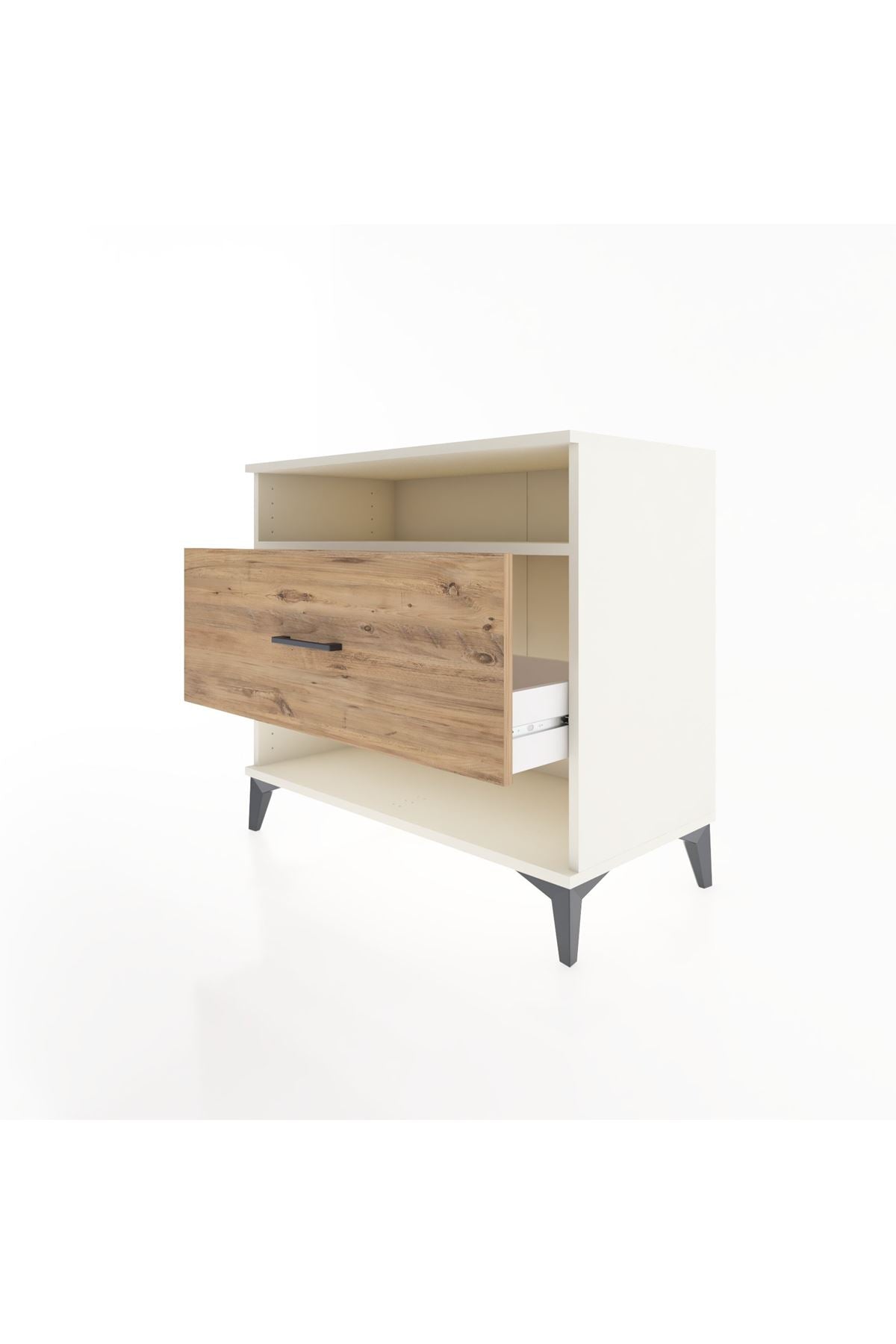 Hyperion Şifonyer Tek Raflı Tek Çekmeceli 88x44x80 Aytaşı-Çam