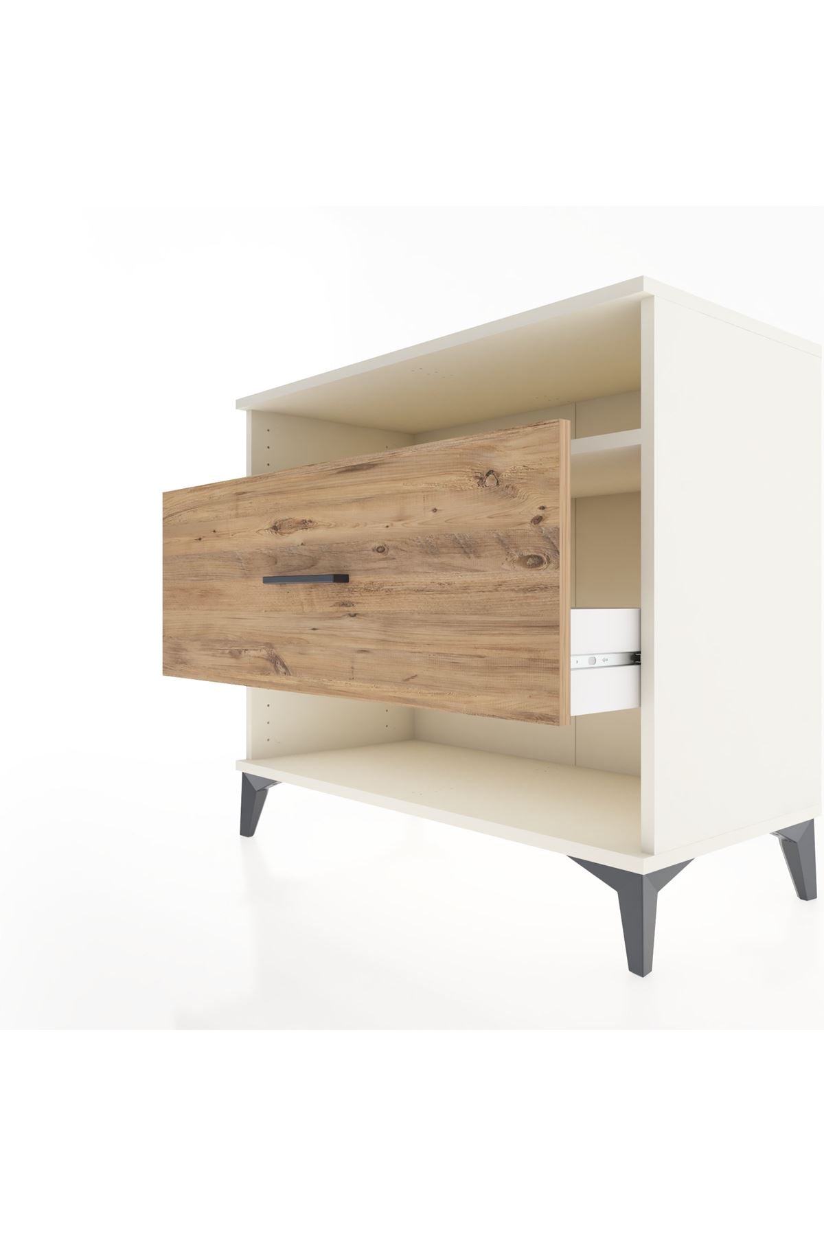 Hyperion Şifonyer Tek Raflı Tek Çekmeceli 88x44x80 Aytaşı-Çam