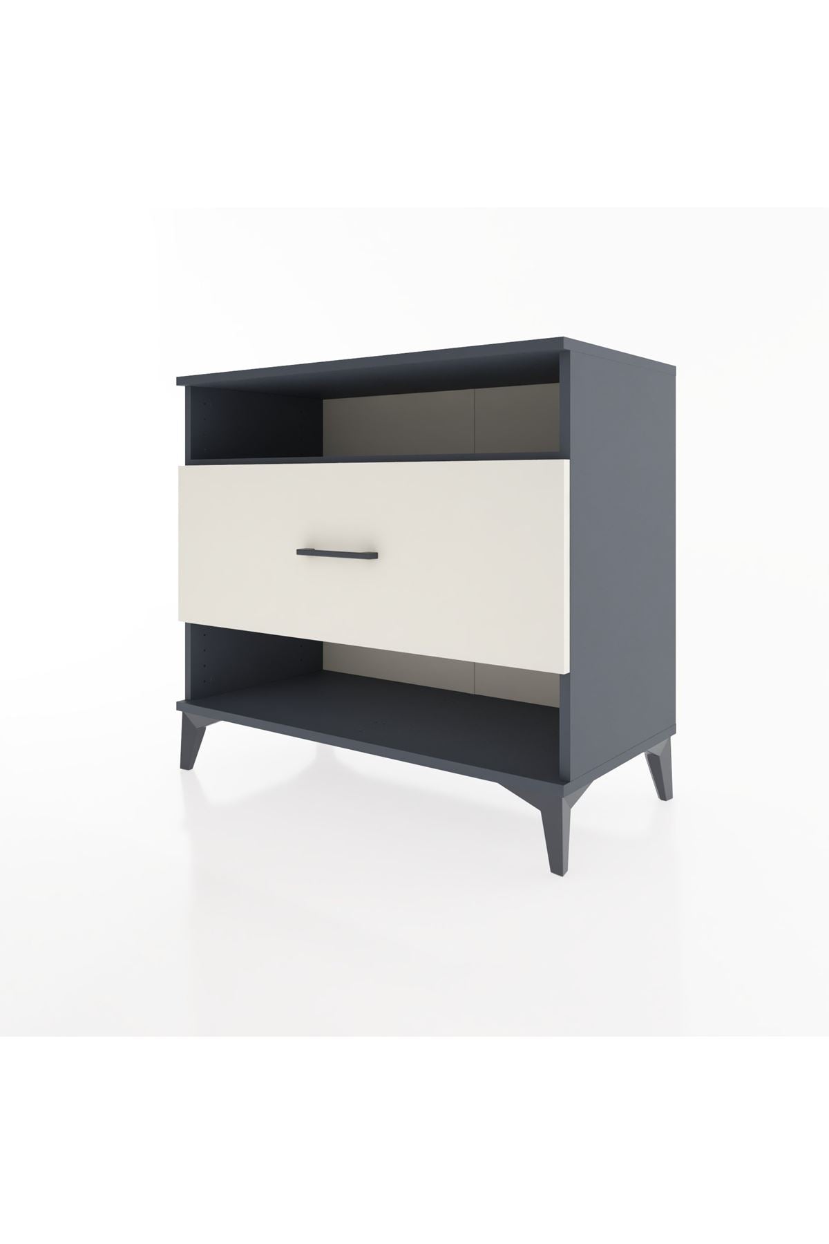 Hyperion Şifonyer Tek Raflı Tek Çekmeceli 88x44x80 Antrasit-Aytaşı