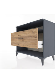 Hyperion Şifonyer Tek Raflı Tek Çekmeceli 88x44x80 Antrasit-Çam