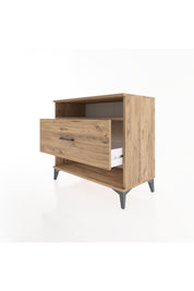 Hyperion Şifonyer Tek Raflı Tek Çekmeceli 88x44x80 Çam-Çam